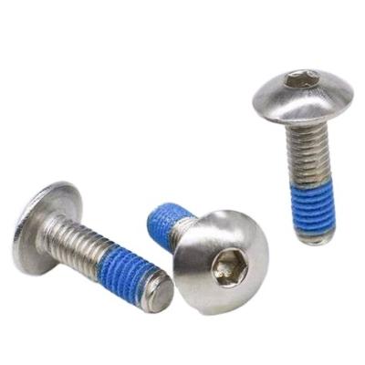 China Pan Screw With Glue Carbon Steel Socket Cup Hex Combination Head Screw With Glue for sale