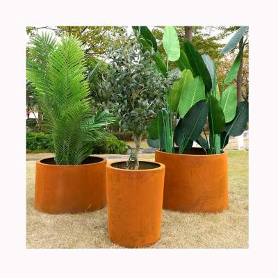 China High Precision Custom Outdoor Modern Style Metal Standing Planter Cultivating Gardening Plant Pot for sale