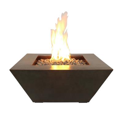 China Customized Outdoor Indoor Indoor Steel Fire Pit Stocked Decoration Table Top Corten Metal Brazier for sale