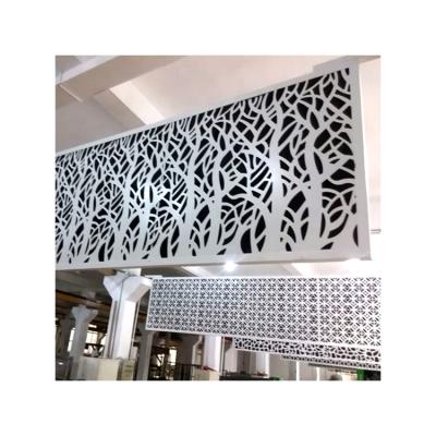 China Modern CNC Cutting Aluminum Screen Partition Wall Laser Cut Aluminum Screen Aluminum Curtain Wall for sale