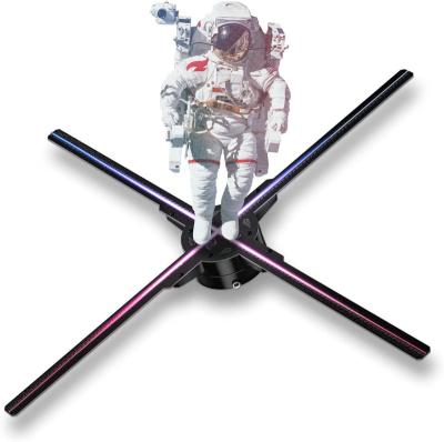 China ABS+Metal 4 Blades 75cm Holographic Advertising 3D LED Display 65cm Hologram Fan for sale