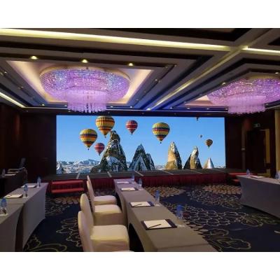 China P1.8 Indoor Fixed Ratio Golden Fine Pitch Indoor Fixed Installation Led Screen Display For Advertising for sale