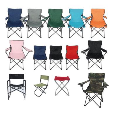 China OEM Metal Durable Oxford Printing Easy-carrying Fabric Folding Camping Chair Wholesale for sale