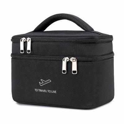 China Fashion Outdoor Travel Unisex Makeup Handbags Fashion Ladies Cosmetic Bag Pockets Large Capacity Storage Male Toiletries Organizer Bags for sale