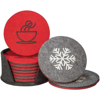 China 2023 Sustainable Hot Selling Environmental Friendly And Heat Resistant Circular Coffee Mat, Water Cup Mat, Beverage Mat for sale