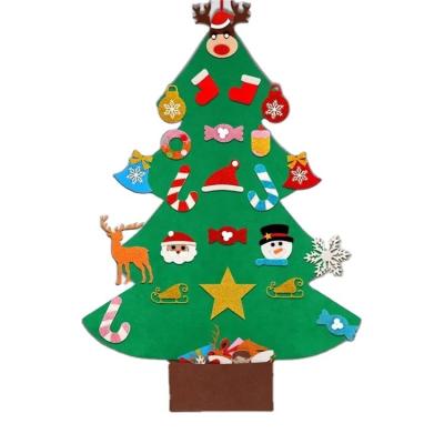 China Best Christmas Products On Market 2023 Mini Felt Christmas Tree Sets Accessories Party Supplies for sale