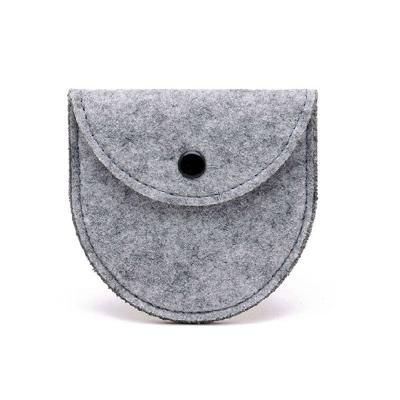 China Factory direct sales simple fashion Mini Colorful Cute Felt Wallet durable unisex portable storage coin bag for sale