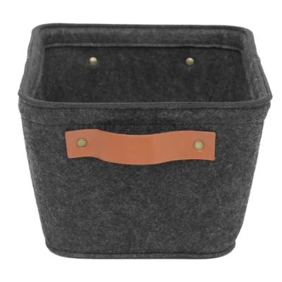 China Factory direct sales viable felt baby diaper storage bag basket children's toy foldable laundry storage multifunctional basket for sale