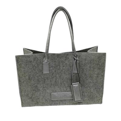 China Factory wholesale customized other women's fashion design style single shoulder felt handbag shopping bag for sale