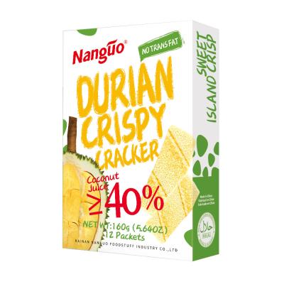 China Halal low fat sweet durian cream cookie durian cookie for free time for sale