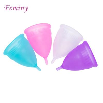 China Menstrual Period Cup Reusable Cup 100% Soft Medical Silicone Menstrual Cup Wholesale for sale