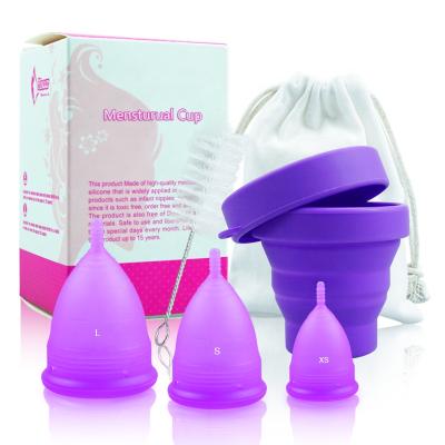 China Best Selling Reusable Menstrual Cup Sizes Copa Madame Cup Menstruation Silicone Women Smooth Period Cup for sale