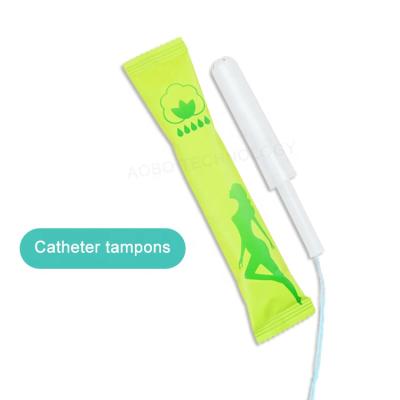 China Private Label Menstrual Disposable Organic Tampons Organic Cotton Pads Cotton Use With Plastic Applicator for sale