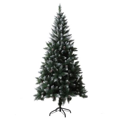 China Factory Wholesale Christmas Home Decoration Tree 1.8m PVC Green Pine Needle Hinged Christmas Tree For Family for sale