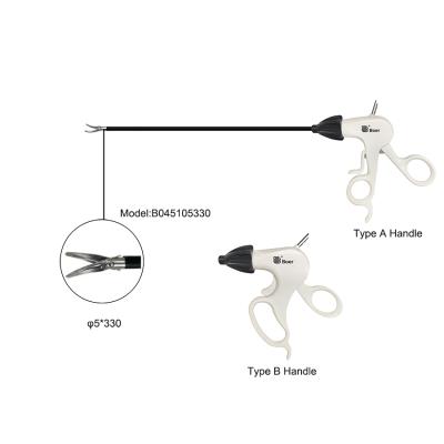 China Professional metal manufacturer disposable laparoscopic unipolar curved scissors for sale