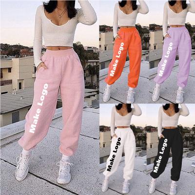 China CH24-2 Fall Winter QUICK DRY Casual Clothes Stack Cargo Breeches High Waist Wide Leg Plus Size Womens Pants And Trousers for sale