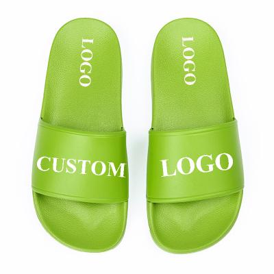 China Fashion trend unisex designer Colorfur Custom Logo Flat Slippers Women Sandals 2021 summer and slipper men for sale