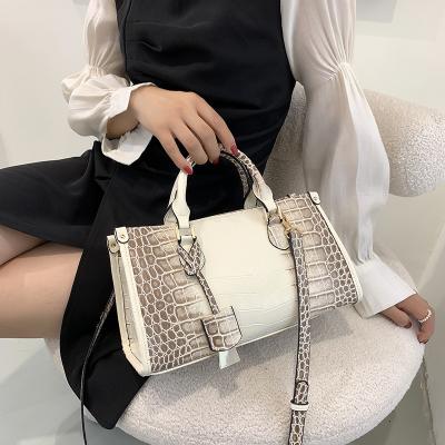 China Fashion Embossed Handbag Shoulder Messenger Small Bag Shoulder Bag New Fashion Ladies Small Bag 2021 Autumn Clip Handbag for sale