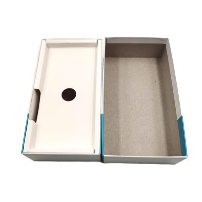 China Handmade Custom Printing Cover And Small Paper Base Case Electronics Packaging Product Box For Phone for sale