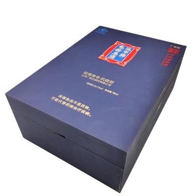 China Handmade Wholesale Logo Luxury Folding Wine Paper Box Custom Packing Gift Boxes Food Printing Cartons for sale