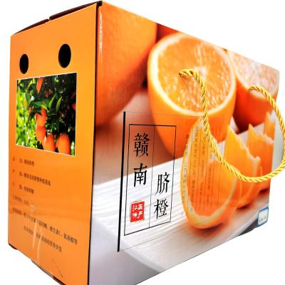 China Factory direct sales handmade Matt Laminated Craft Portable Fruit carton for custom fruit the box with logo for sale