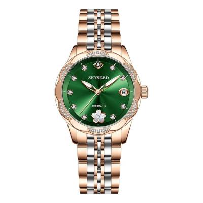 China High Quality Automatic Mechanical Watch SKYSEED Auto Date Domed Sapphire Crystal Wristwatch Lady Clock With Date Calendar for sale