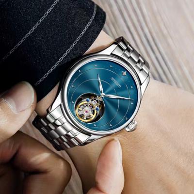 China SKYSEED factory luxury watch full calendar stainless steel men's full calendar business mechanical watch for sale