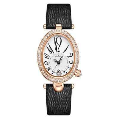 China SKYSEED Water Resistant Women Charm Diamond Design Watches Alloy Case Cow Leather Armbanduhren Wrist Watch for sale