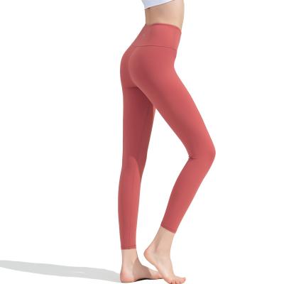 China LULU Lemon Yoga Same Paragraph Gym Wholesale Tights Women Yoga Sportswear Clothing Breathable Workout Pants Sports Leggings Yoga Pants for sale