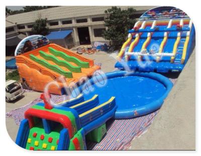 China Inflatable Giant Water Slide, PVC Inflatable Slide for Pool, Water Park Equipment Water Sl for sale