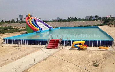 China Outdoor Above Ground Pool Metal Frame Swimming Pool for water park for sale