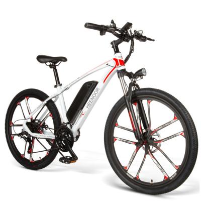 China Aluminum Alloy Canada 350W electric bike 48V8Ah lithium battery ebike 26inch fat tire electric mountain bicycle electric bicycle E-bikes for sale