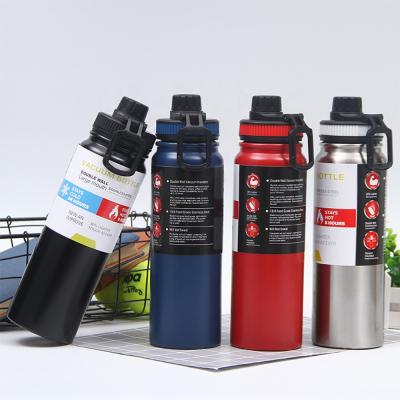 China Sustainable 600ml Double Wall Vacuum Flask Stainless Steel Sport Water Bottle for sale