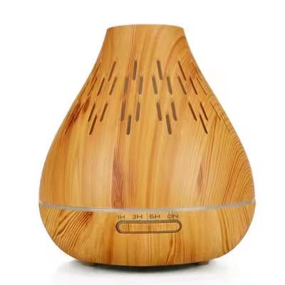 China 400ML Colorful Household Light Wooden Grain LED Home Office Hotel Air Humidifier Essential Oil Diffuser Aroma Diffuser for sale