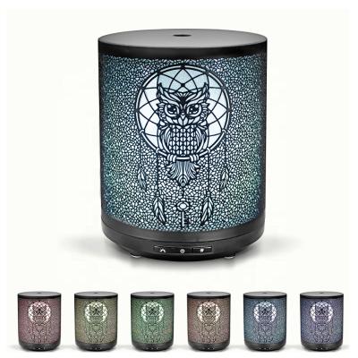 China 260ML Household Air Humidifier Essential Oil Diffuser Aroma Diffusers Owl Iron Art Home Hotel for sale