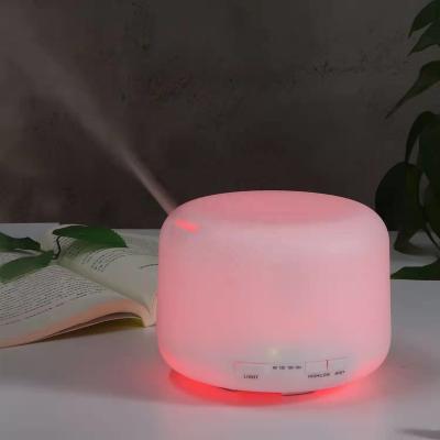 China 500ml Household Air Humidifier Ultrasonic Wooden LED Aromatherapy Aroma Essential Oil Diffuser 7 Variable Colors For Home Office for sale