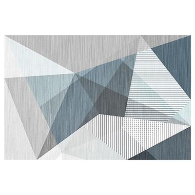 China Contemporary Triangle Pattern Multicolor Modern Geometric Area Rug Abstract Thick Soft Plush for sale