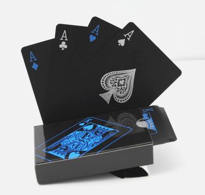 China High Quality Plastic Cards Plastic Waterproof Black Creative Gift Poker Durable PVC Poker for sale