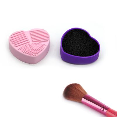 China Hot Sale Wet Automatic Makeup Remover Brush Cleaner and Silicone Dryer Makeup Brushes Sponge Cleaning Box GIZ0683 for sale