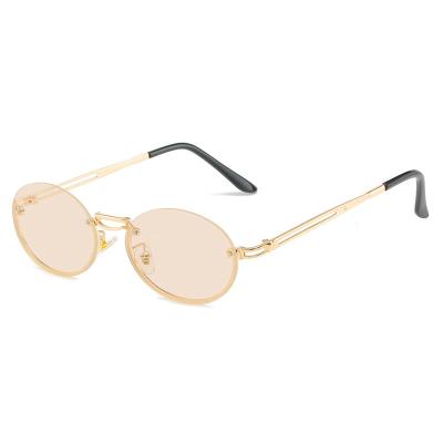 China 2022 Luxury Classic Small Frame Training Mirror Eyewear Brand Designer Sunglasses Women Vintage Alloy Fashion Sun Glasses Oculos De Sol Masculino for sale