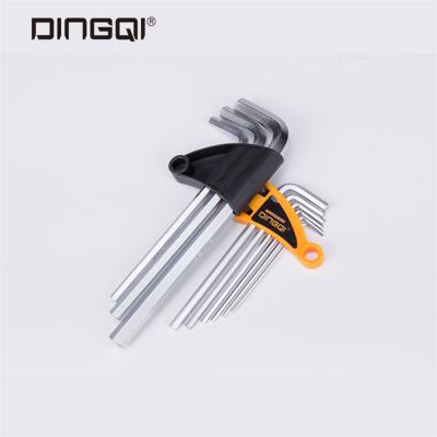 China DingQi DIY Tool Hex Key Wrench Ballpoint Pen CR-V Matt Flat Hex Key Wrench Eco-friendly 9pcs Set for sale