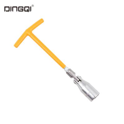 China DingQi 16mm Socket Wrench Spark Plug Tool Eco-friendly Universal T-type Universal Socket Wrench for sale