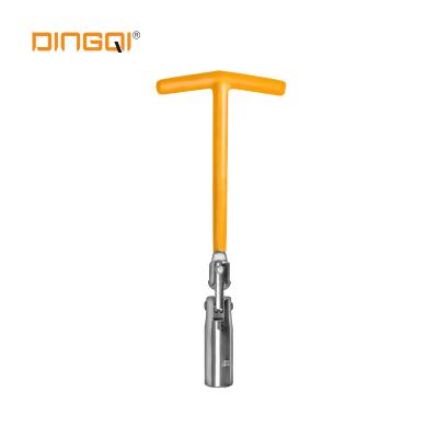 China DingQi Eco-friendly Tire Repair Tools Cross Universal Tool Socket Wrench 14mm Spark Plug Wrench for sale