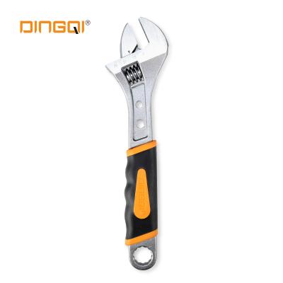 China DingQi Eco-friendly Wholesale Professional Specification 8 Inch Round Hole Spanner Adjustable Wrench for sale