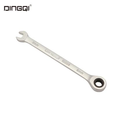 China Eco-friendly DingQi CRV Mini Spanner Set Wrench Combination Double Ratchet Wrench Set for sale