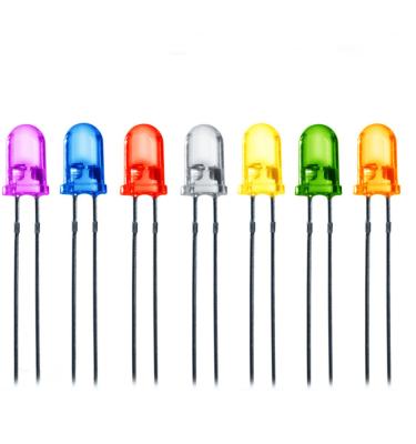 China 5mm Round UV Light Emitting Diode 5mm UV Purple Led Diode 365nm 380nm Led 5mm for sale