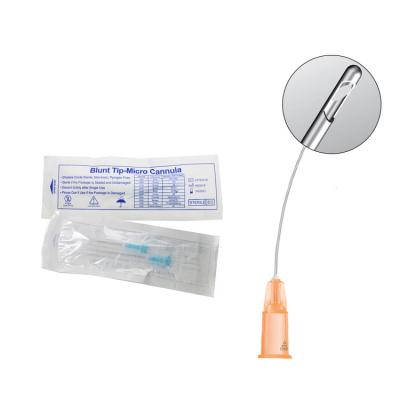 China Best Price Lip/Face/Body Blunt Tip Micro Cannula/Nasolabial Cannula Types Nasolabial/Lip/Face/Body Cannula Cannula&Class 27g for sale