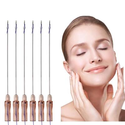 China Skin tighten skin tightening korea ultra v lift tooth 3D 19G 21G 23G face lifting pdo thread with L/Sharp needle for sale