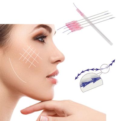 China Easy to use high quality pdo facial wire 18G 100mm barbed tooth skin care cones easy to use for face lift for sale