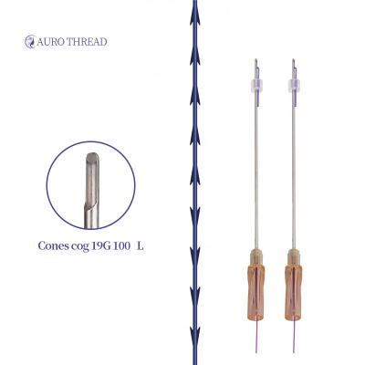 China Best Operation Easy Selling L Pdo For Face Blunt Easy Lifting Tooth Cones Tooth Fish Needle 19g 100mm Thread Operation Model for sale